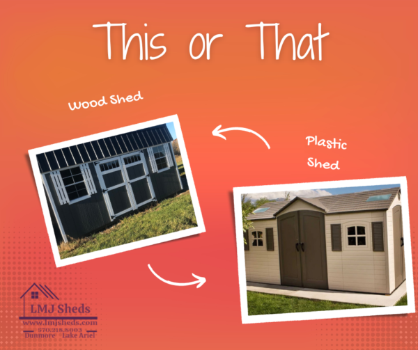 PLASTIC VS WOODEN SHEDS Comparison for Outdoor Storage LMJ Sheds