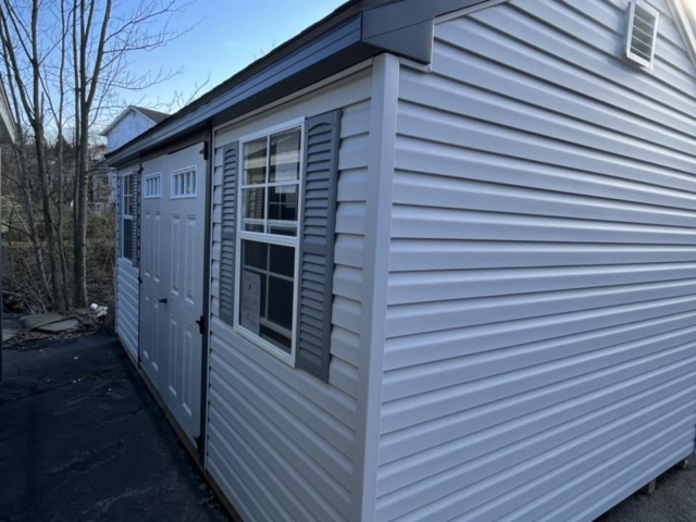 10x16gray vinyl Dunmore sheds for sale