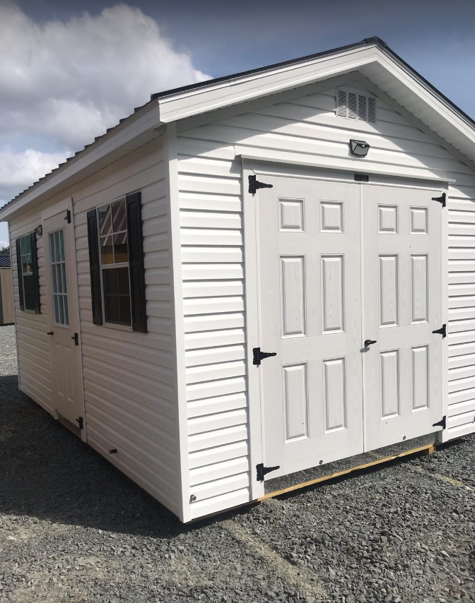 white deluxe shed dunmore